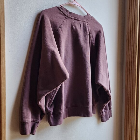 Old Navy Mauve Cropped Batwing Sweatshirt Size Large - Picture 9 of 14